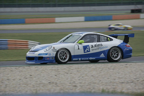 Thomas Jäger var fredagens hurtigste kører i Porsche Carrera Cup klassen.
